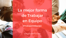 La mejor forma de trabajar en equipo - Blog David Tomás